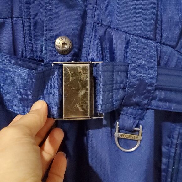 Vintage Descente Ski Suit In Retro Blue And Green - Picture 4 of 16
